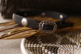 The Judd Black Concho Belt