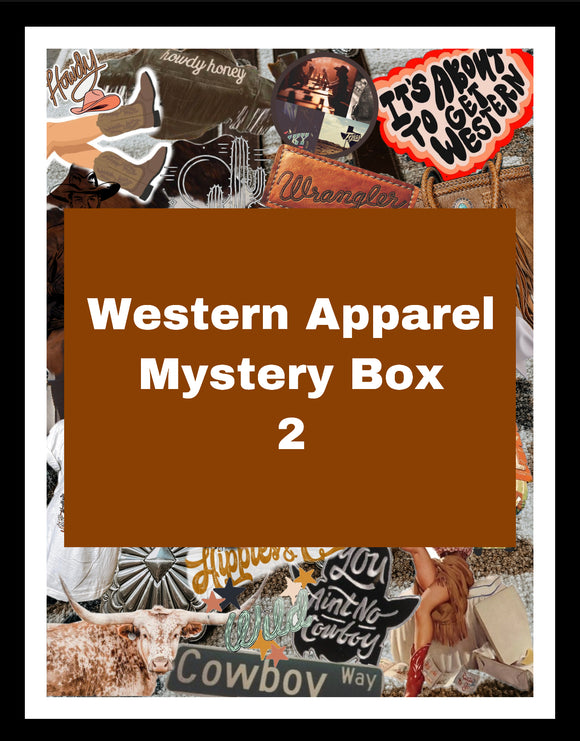 Western Apparel Mystery Box  2 ((MUST PAY SHIPPING EXCLUDES DISCOUNTS))