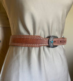 Feather & Leather Belt