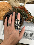 Stamped Adjustable Concho Ring