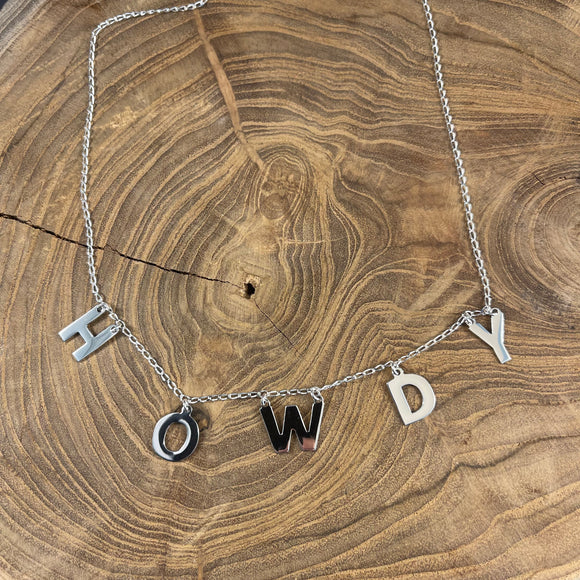 HOWDY Sterling Silver Necklace