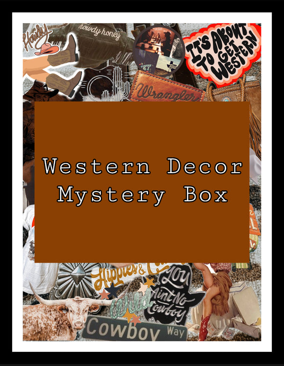 Western Decor Mystery Box((MUST PAY SHIPPING EXCLUDES DISCOUNTS))
